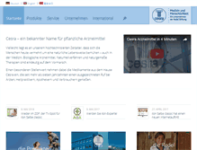 Tablet Screenshot of cesra.de
